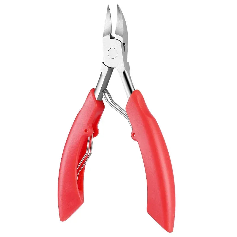 Toe Nail Clippers Cutter Ingrown Toenail Tool Professional Thick Nails Dead Skin Dirt Remover Super Sharp Curved Blade Nail Tool