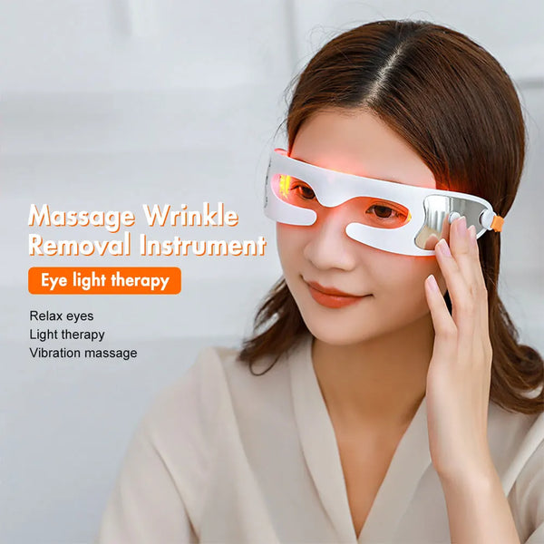 Electric Eye Massager Instrument Vibration Eye Mask LED Photon Therapy Eye Bag Wrinkle Removal Fatigue Relief Eye Beauty Devices