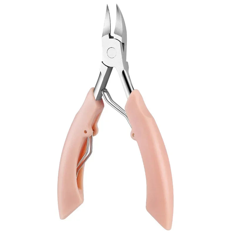 Toe Nail Clippers Cutter Ingrown Toenail Tool Professional Thick Nails Dead Skin Dirt Remover Super Sharp Curved Blade Nail Tool